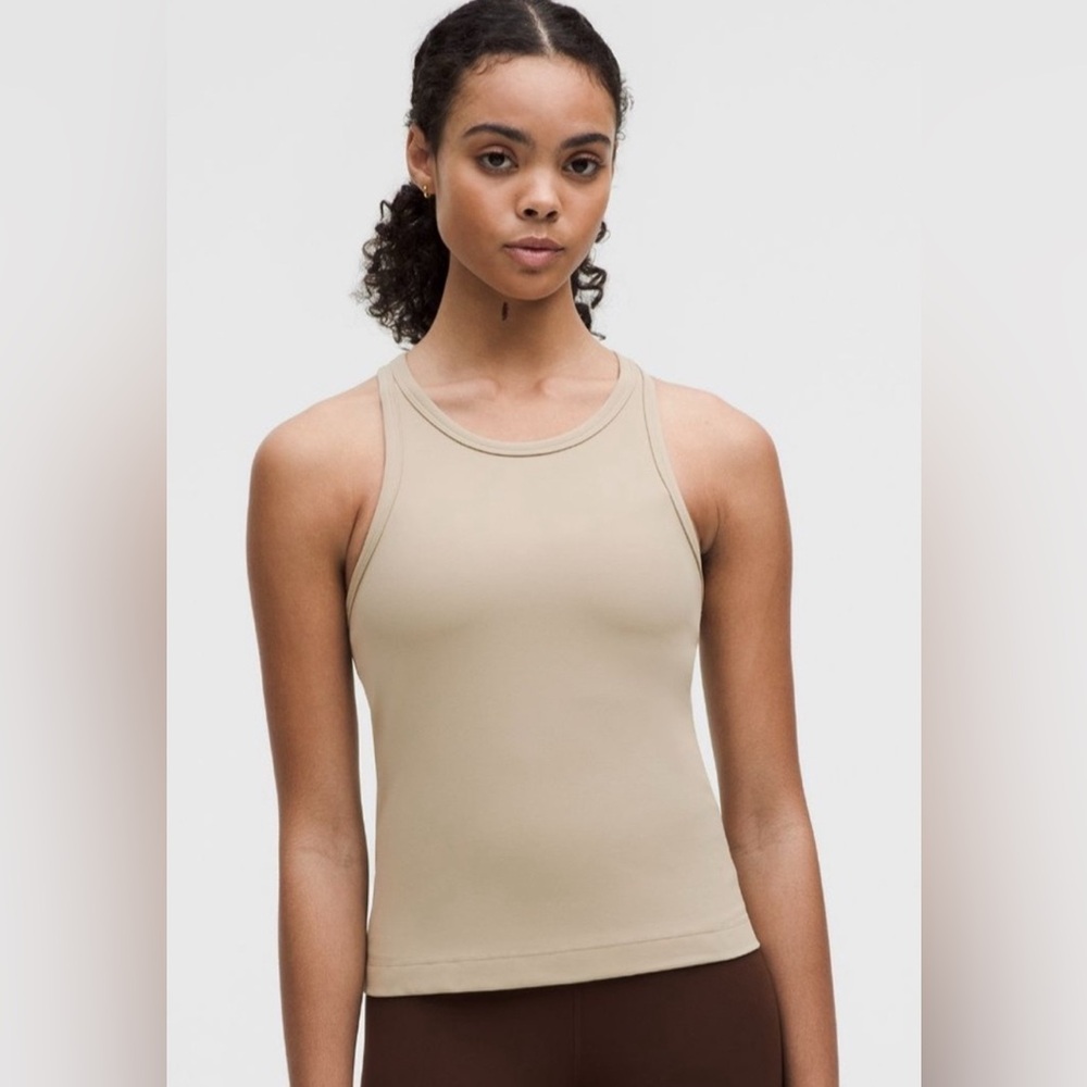 Lululemon Align Waist-Length racerback size 6 Sheer Oak NWT